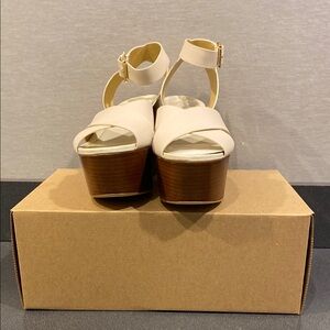 MICHAEL Michael Kors Cream Platform Sandals